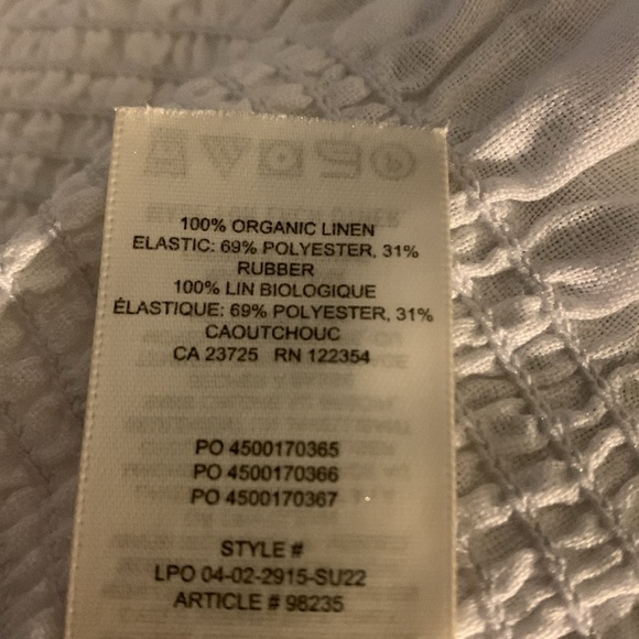 Aritzia Wilfred Ballad Smocked Camisole Top White Size M - Picture 9 of 9